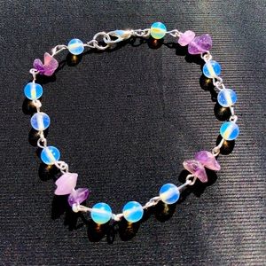 Amethyst & Moonstone bracelet